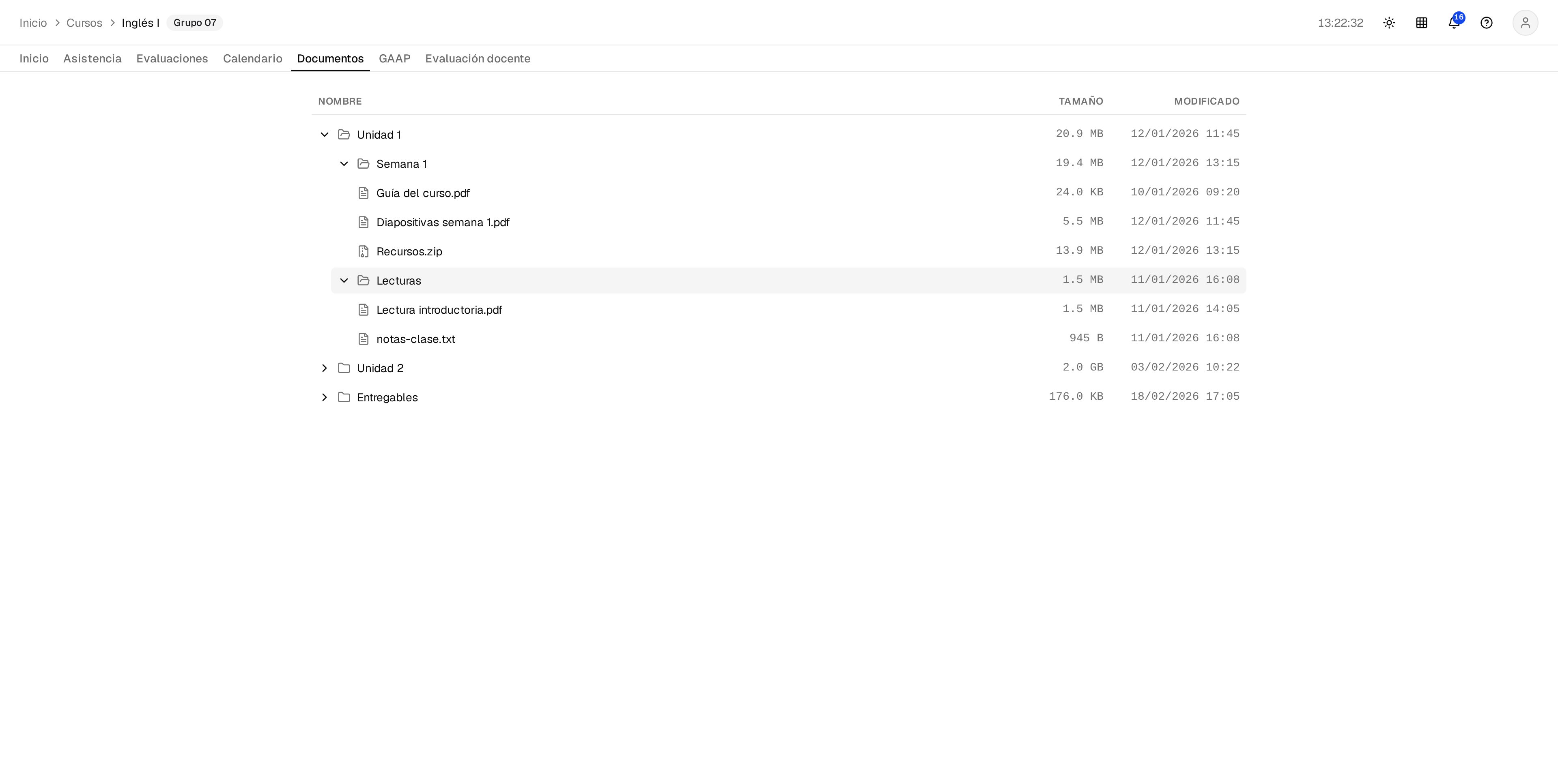 Repositorio de recursos y documentos.